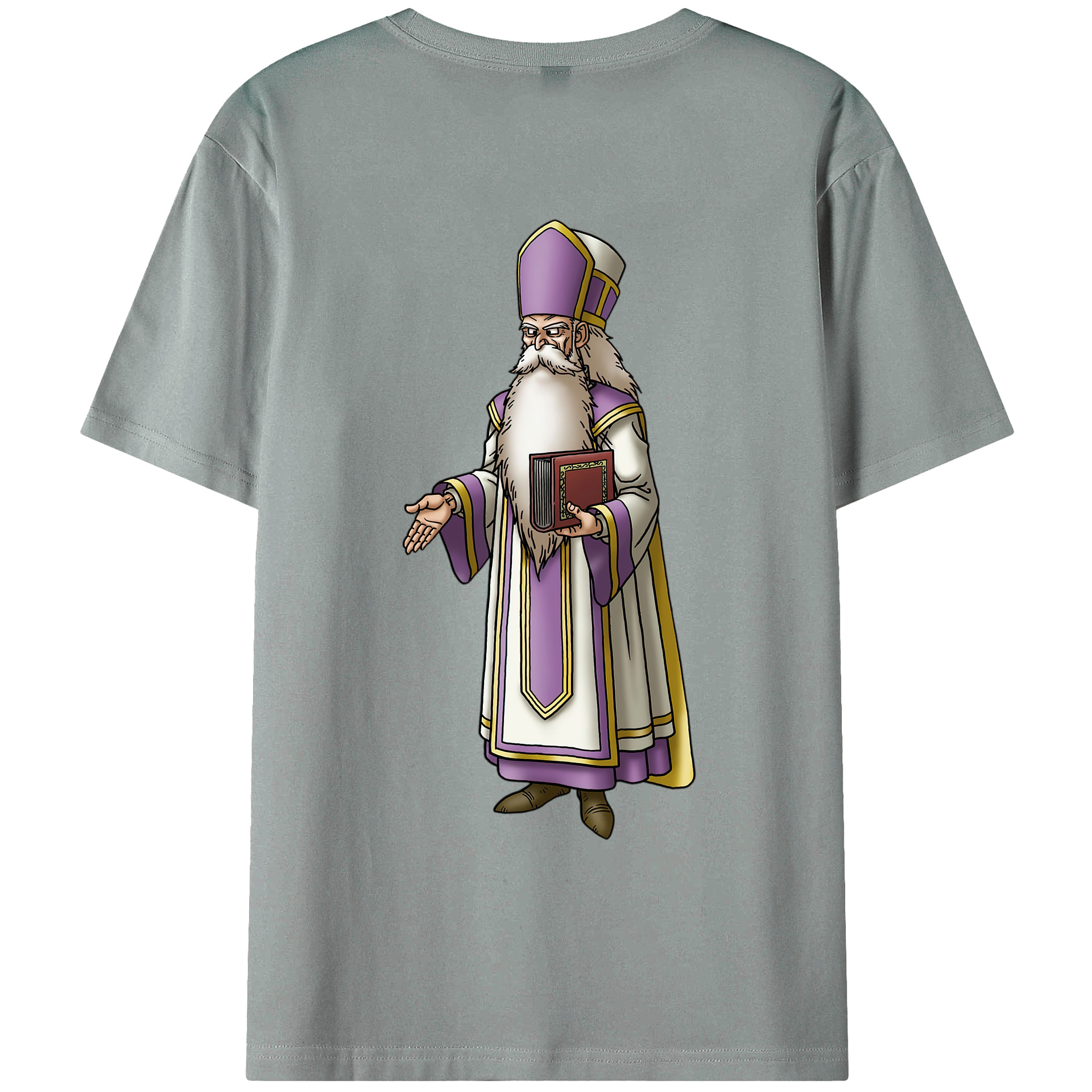 （画像用） ドラゴンクエスト Doragon Kuesuto Dragon Quest 綿100％ メンズ半袖Tシャツ（バックプリント） 通気性